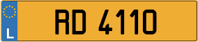 Trailer License Plate